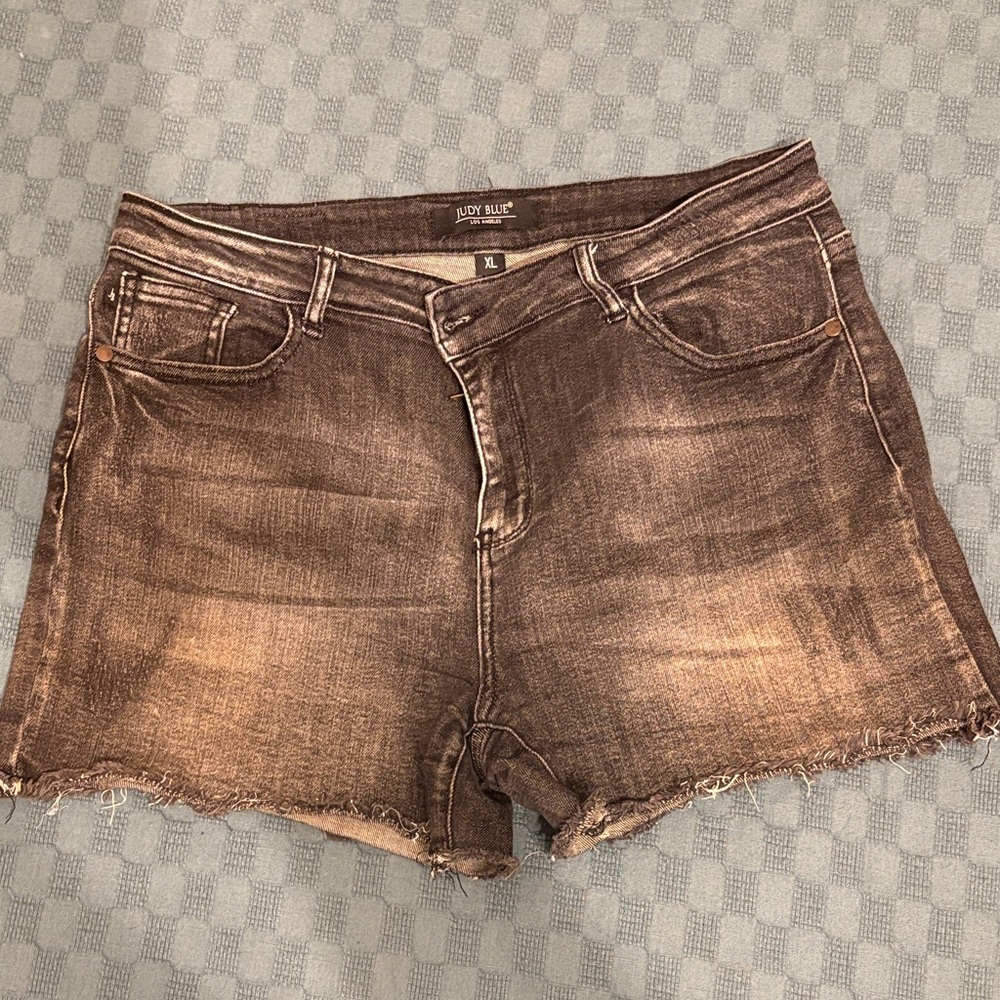 Lucky Brand Distressed Black Jean Shorts